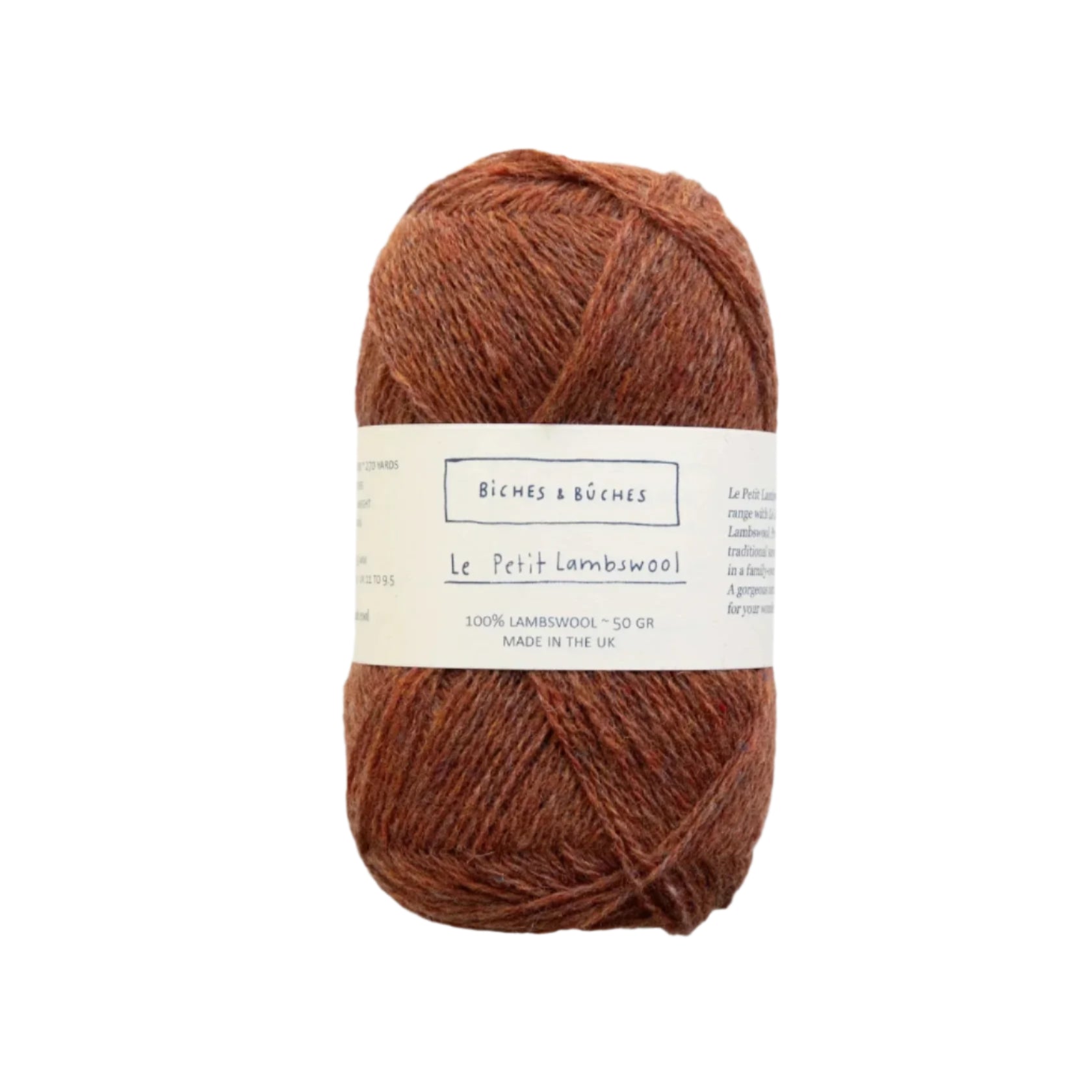 Biches &amp; Buches Le Petit Lambswool - Biches &amp; Buches - Red Brown - The Little Yarn Store