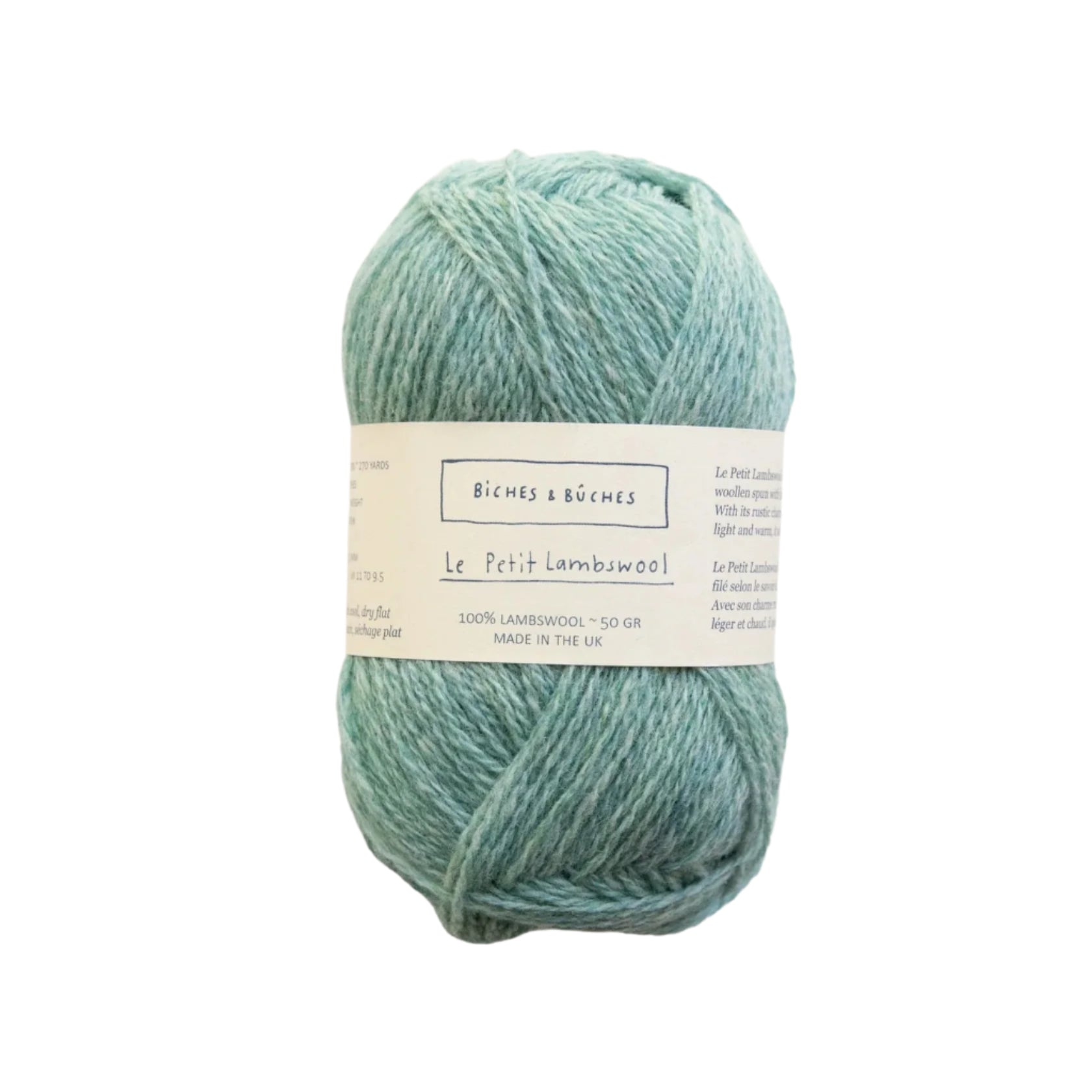 Biches &amp; Buches Le Petit Lambswool - Biches &amp; Buches - Turquoise - The Little Yarn Store