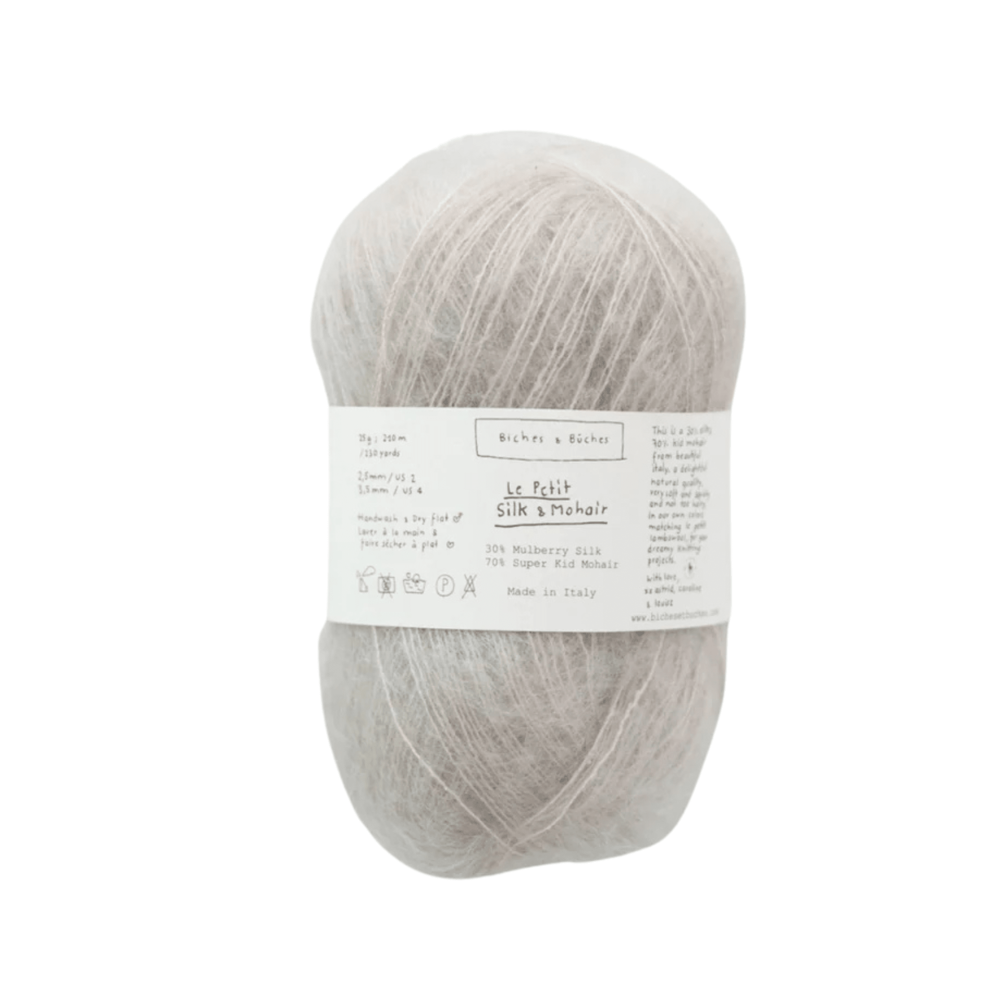 Biches & Buches Le Petit Silk & Mohair - Biches & Buches Dark Burgundy Grey - The Little Yarn Store
