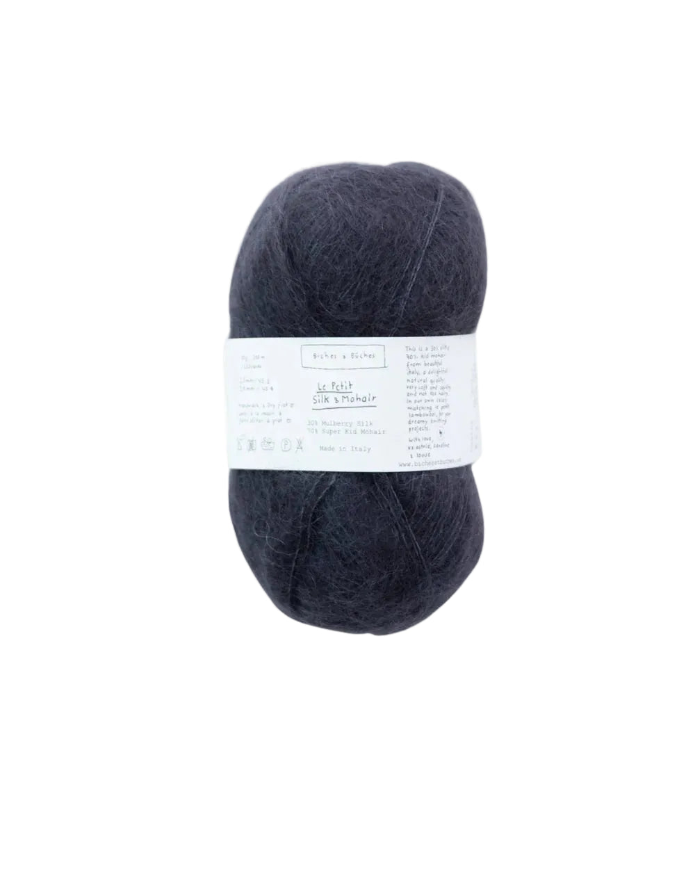 Biches &amp; Buches Le Petit Silk &amp; Mohair - Biches &amp; Buches Dark Grey - The Little Yarn Store