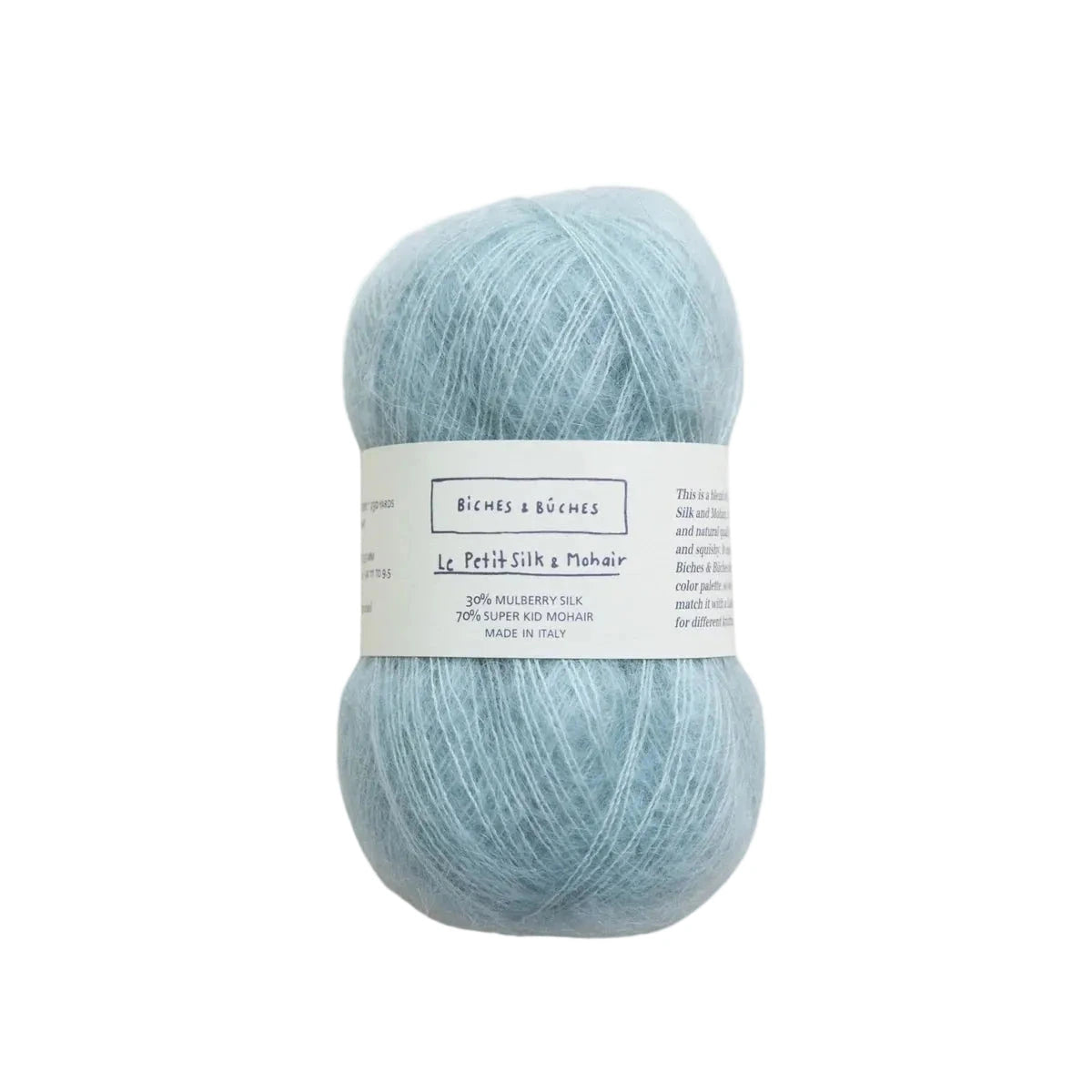 Biches &amp; Buches Le Petit Silk &amp; Mohair - Biches &amp; Buches Green Pink Turquoise - The Little Yarn Store