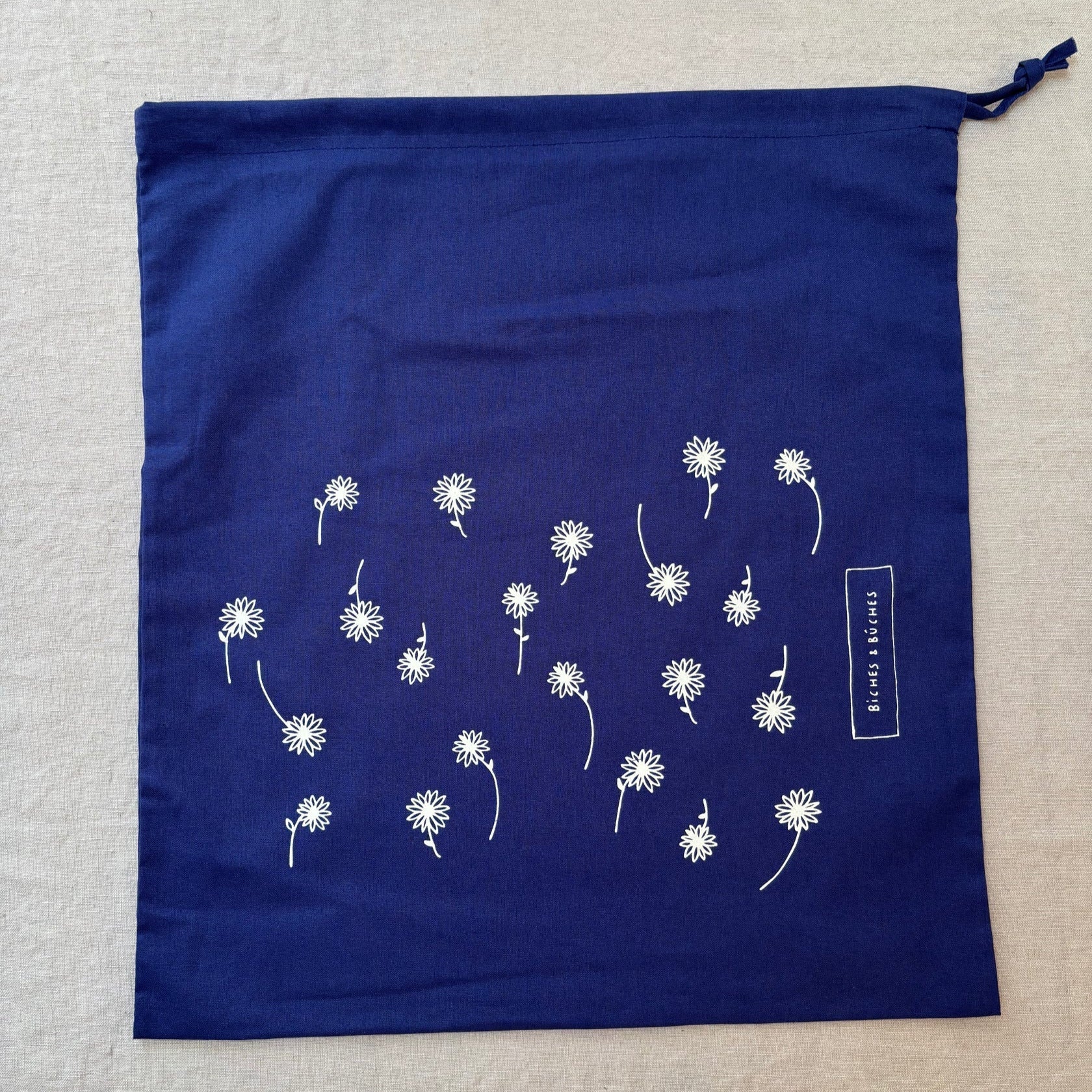Biches &amp; Buches Project Bags - Biches &amp; Buches - Blue 38 x 43 cm - The Little Yarn Store