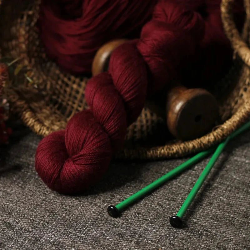 Chardyglen Designs Merino Silk Red Red Wine Chardyglen Designs | The Little Yarn Store