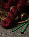 Chardyglen Designs Merino Silk Red Red Wine Chardyglen Designs | The Little Yarn Store