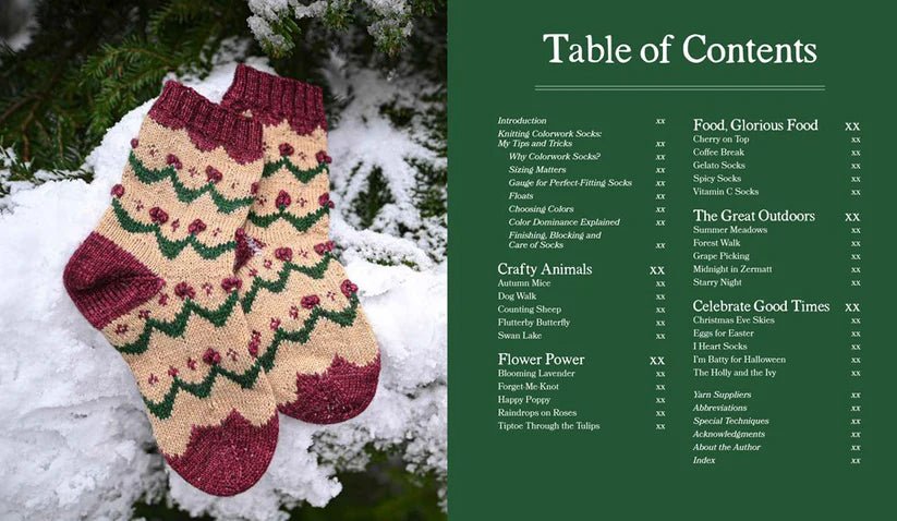 Charming Colorwork Socks: 25 Delightful Knitting Patterns for Colorful, Comfy Footwear - Charlotte Stone - The Little Yarn Store