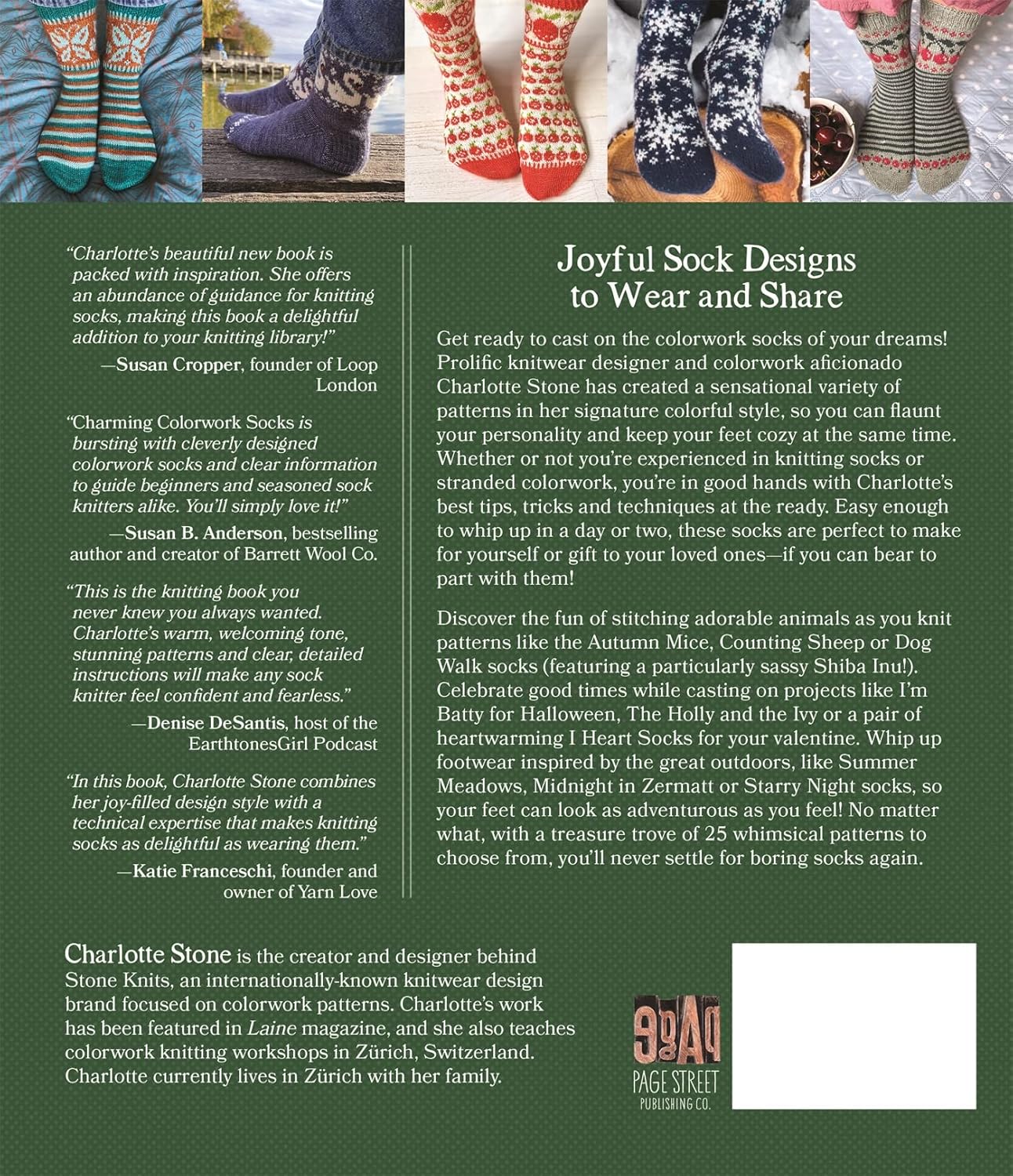 Charming Colorwork Socks: 25 Delightful Knitting Patterns for Colorful, Comfy Footwear - Charlotte Stone - The Little Yarn Store