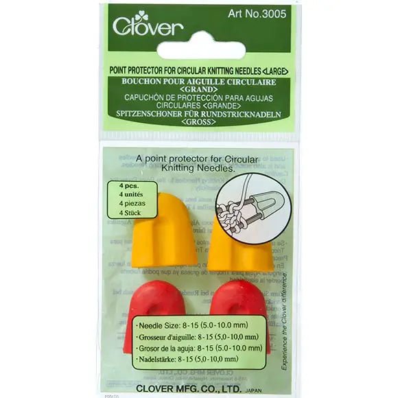 Clover Point Protectors for Circular Needles - Clover - Large - The Little Yarn Store
