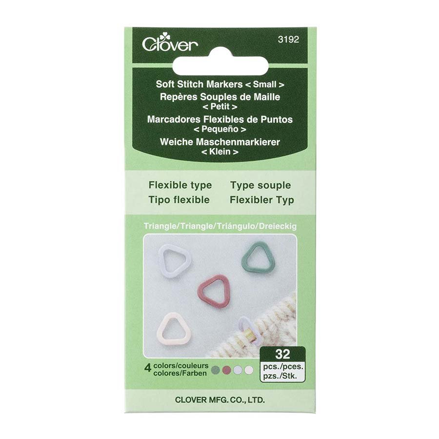 Clover Soft Triangle Stitch Markers - The Little Yarn Store - Small - The Little Yarn Store