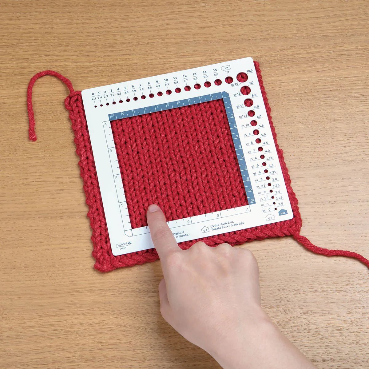 Clover Swatch Ruler and Needle Gauge - Clover - The Little Yarn Store
