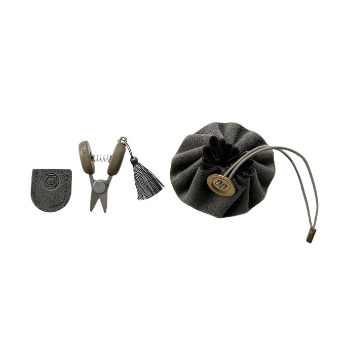 Cohana Seki Mini Scissors and Mini Drawstring Pouch Set - Cohana - Grey - The Little Yarn Store