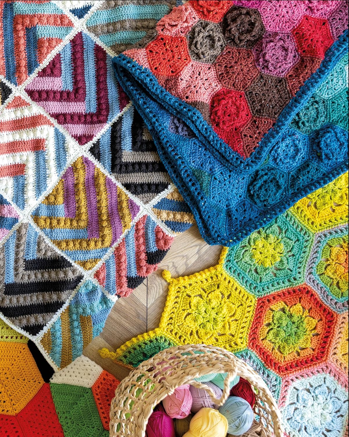 Modular Crochet Crochet Modular Blankets: 18 Mixed Motif Designs That Play with Shape ...