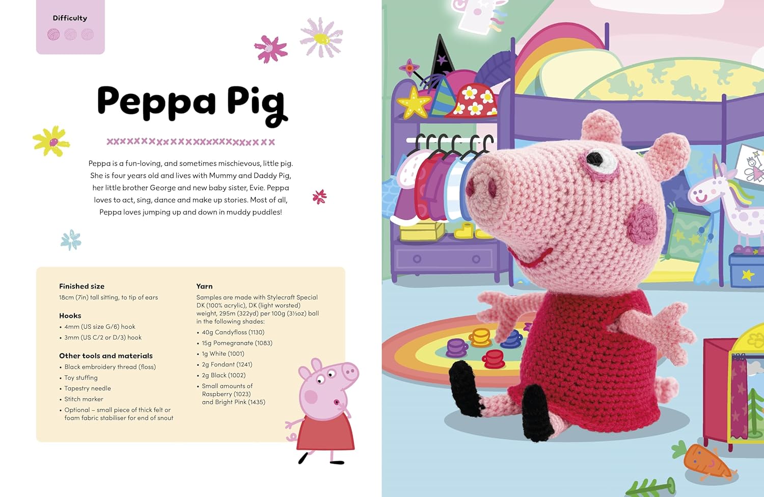 Crochet Peppa Pig - Irene Strange - The Little Yarn Store