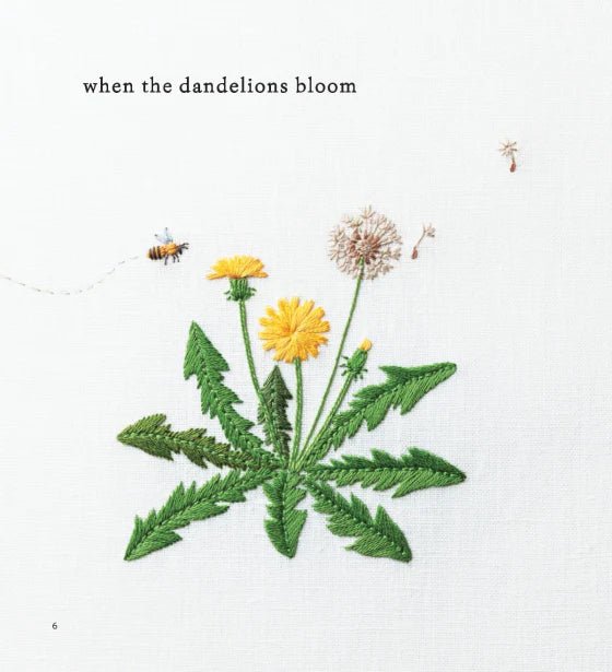 Embroidered Wild Flowers - Kazuko Aoki - The Little Yarn Store