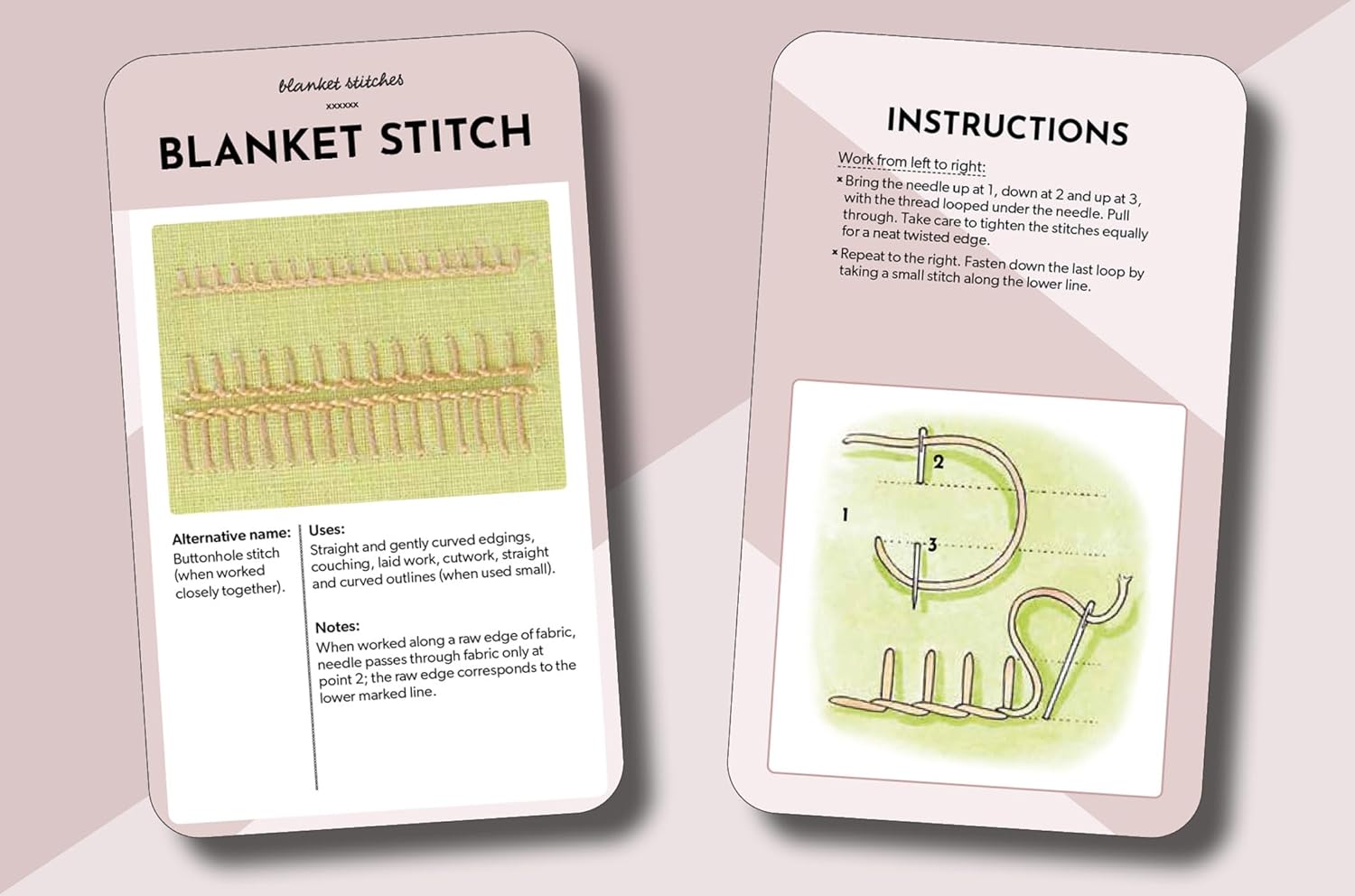 Essential Embroidery Stitches Card Deck - Betty Barnden - The Little Yarn Store