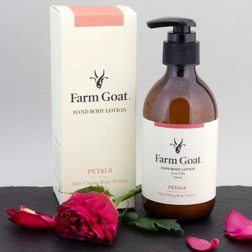 Farm Goat Hand and Body Lotion - Farm Goat - Petals - The Little Yarn Store