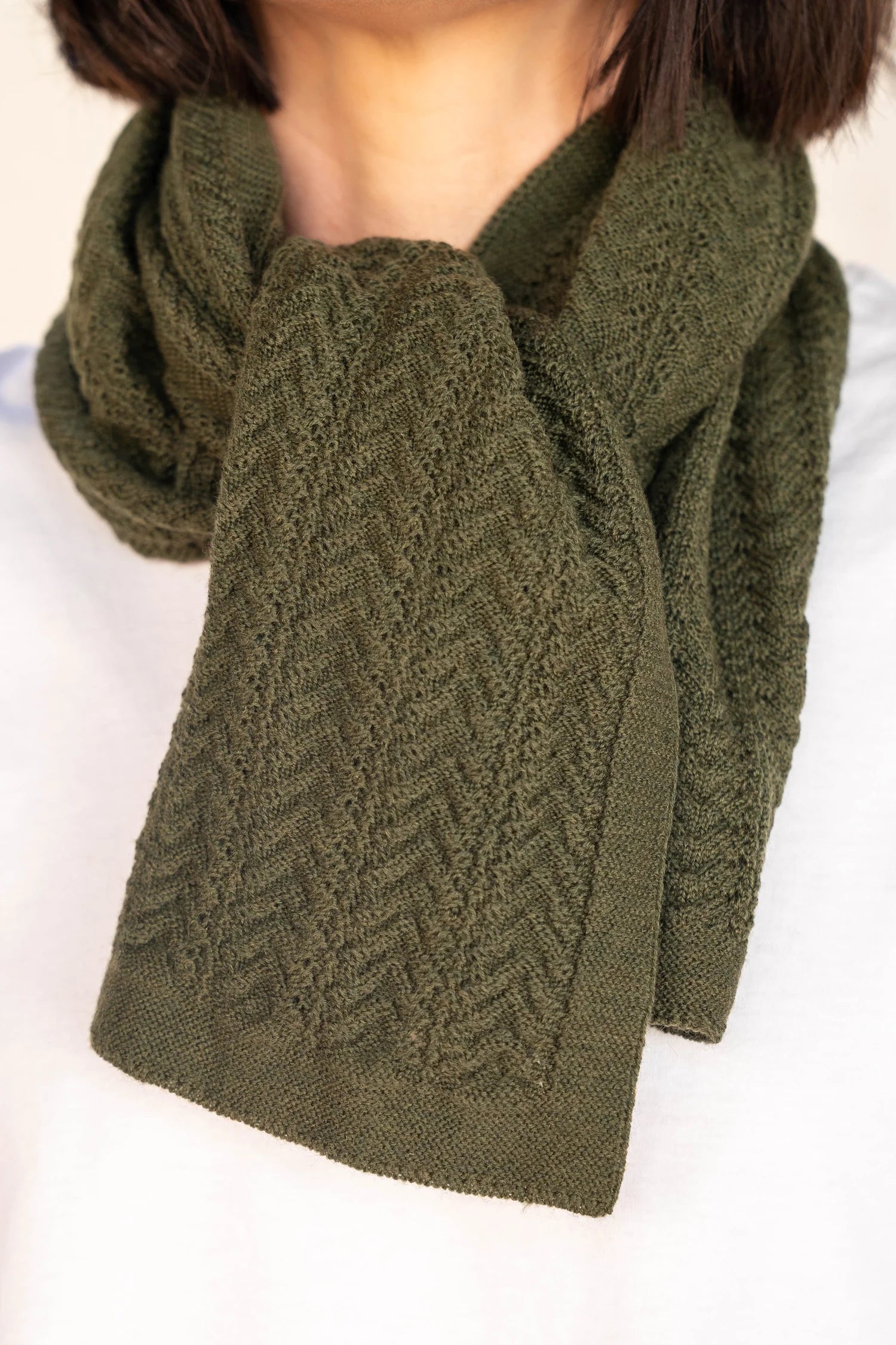 Kilmaille Knits Lacy V Scarf - Kilmaille Knits - Navy - The Little Yarn Store