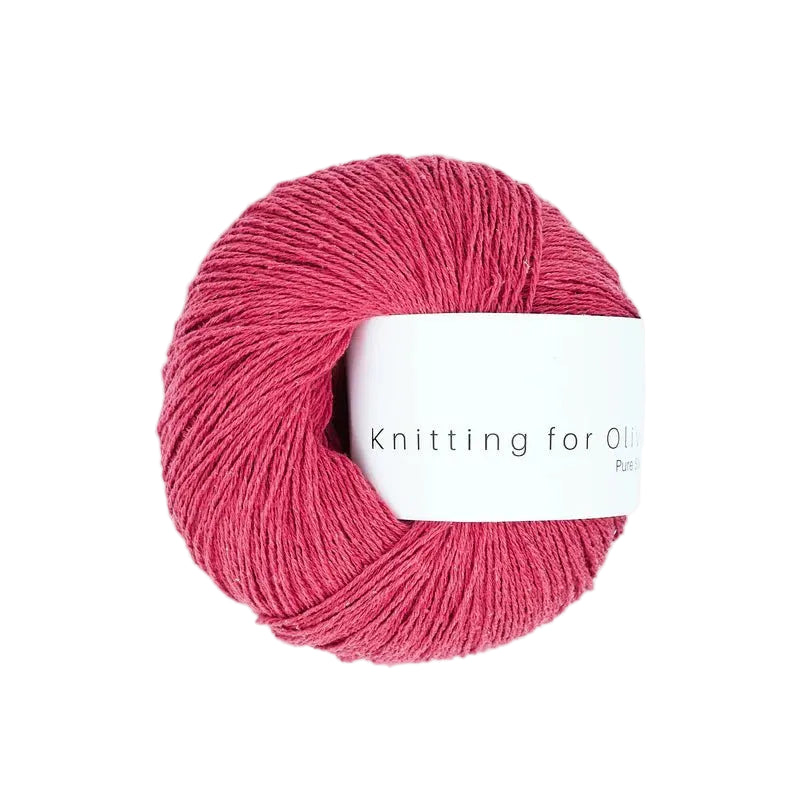 Knitting for Olive Pure Silk - Knitting for Olive Raspberry Red - The Little Yarn Store