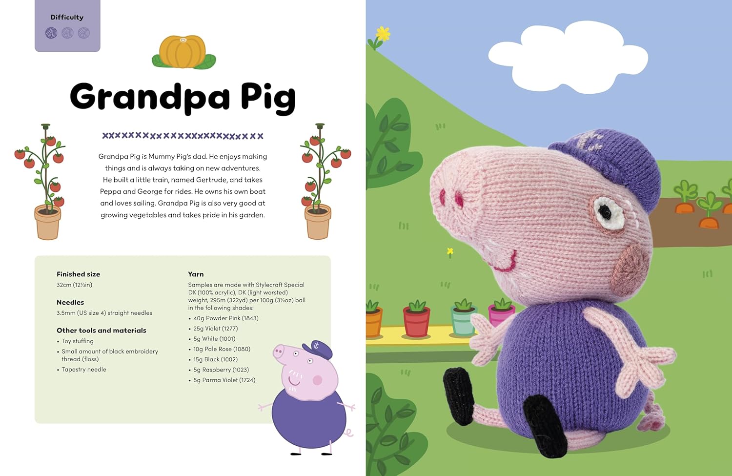 Knitting Peppa Pig - Cilla Webb - The Little Yarn Store