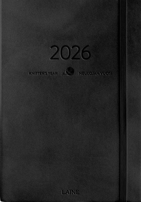 Laine Knitter’s Year 2026 Weekly Planner - Laine - Black - The Little Yarn Store