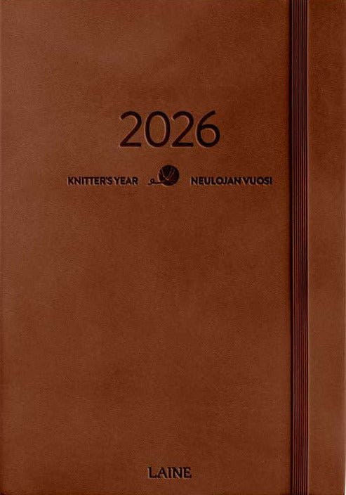 Laine Knitter’s Year 2026 Weekly Planner - Laine - Brown - The Little Yarn Store