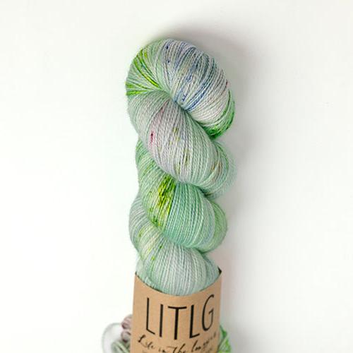 Life in the Long Grass Moon Sock - Chlorophyll - The Little Yarn Store