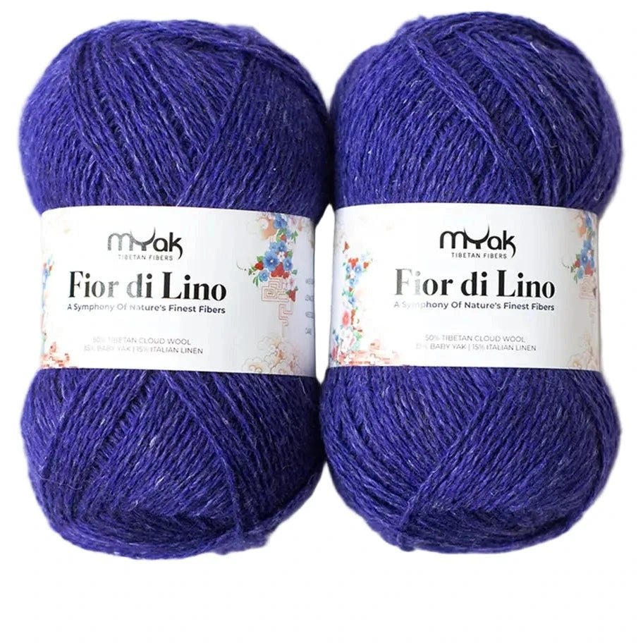 mYak Fior di Lino - mYak - Deep Iris - The Little Yarn Store