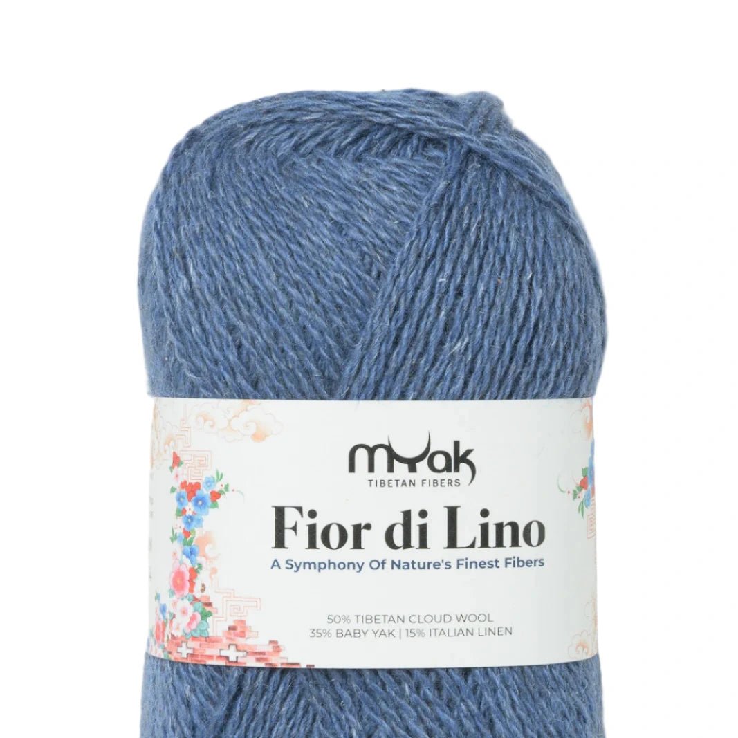 mYak Fior di Lino - mYak - Denim - The Little Yarn Store