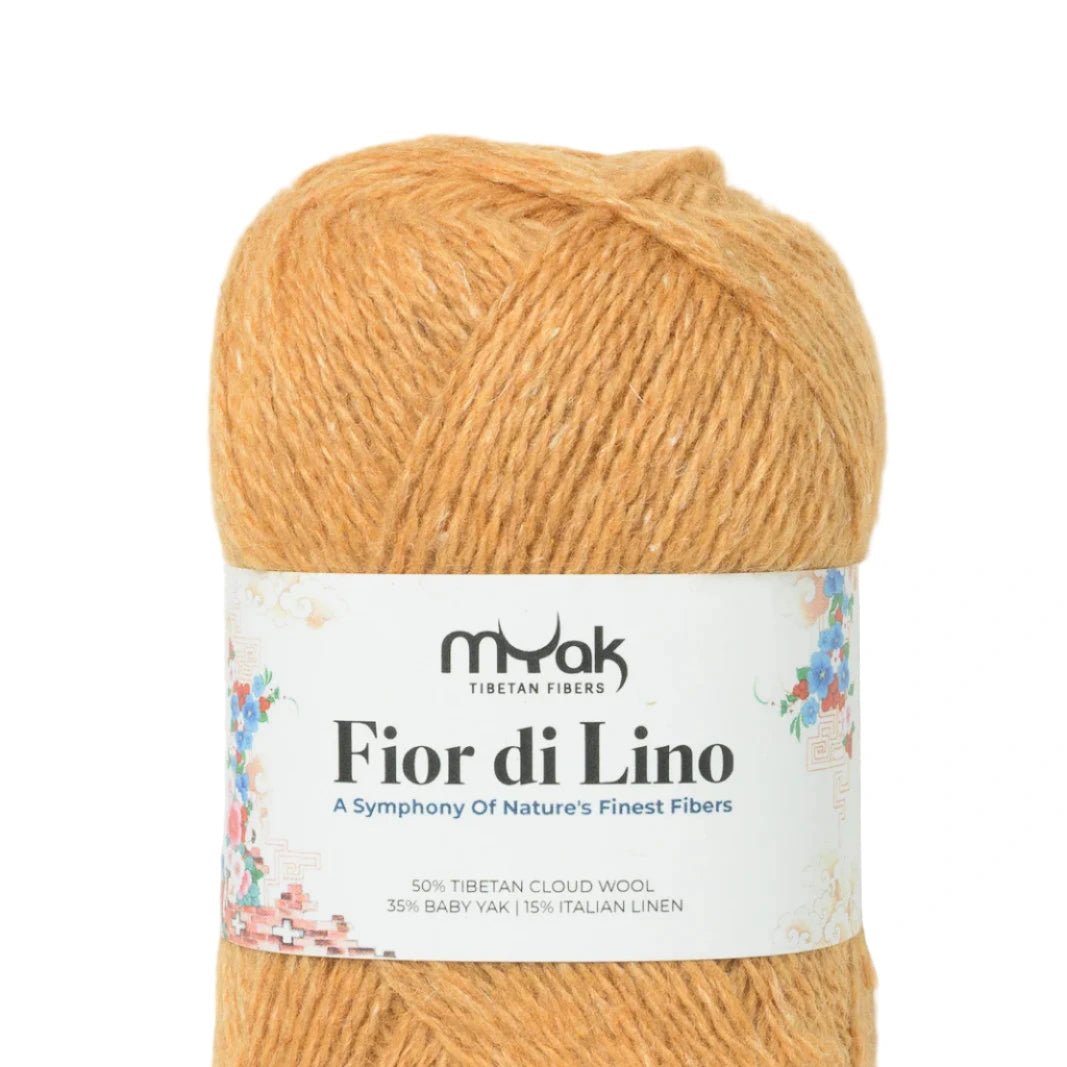 mYak Fior di Lino - mYak - Turmeric - The Little Yarn Store