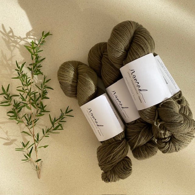 Nomad Farms Botanically Dyed DK Polworth - Nomad Farms - Golden Wattle No 5 - The Little Yarn Store