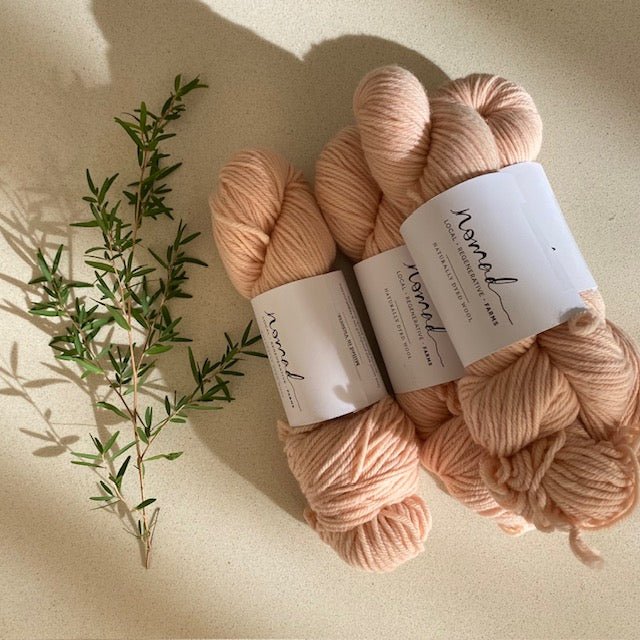 Nomad Farms Botanically Dyed DK Polworth - Nomad Farms - Madder No 1 - The Little Yarn Store