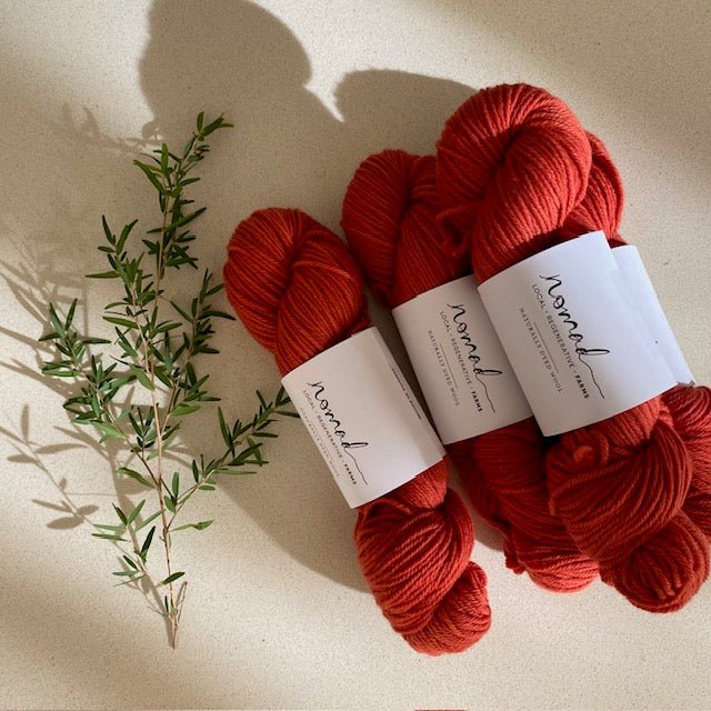 Nomad Farms Botanically Dyed DK Polworth - Nomad Farms - Madder No 3 - The Little Yarn Store