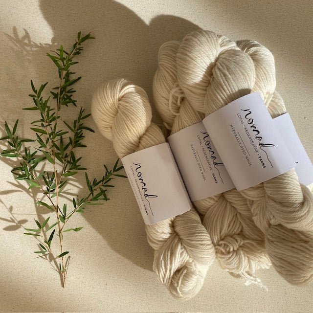 Nomad Farms Botanically Dyed DK Polworth - Nomad Farms - Undyed - The Little Yarn Store