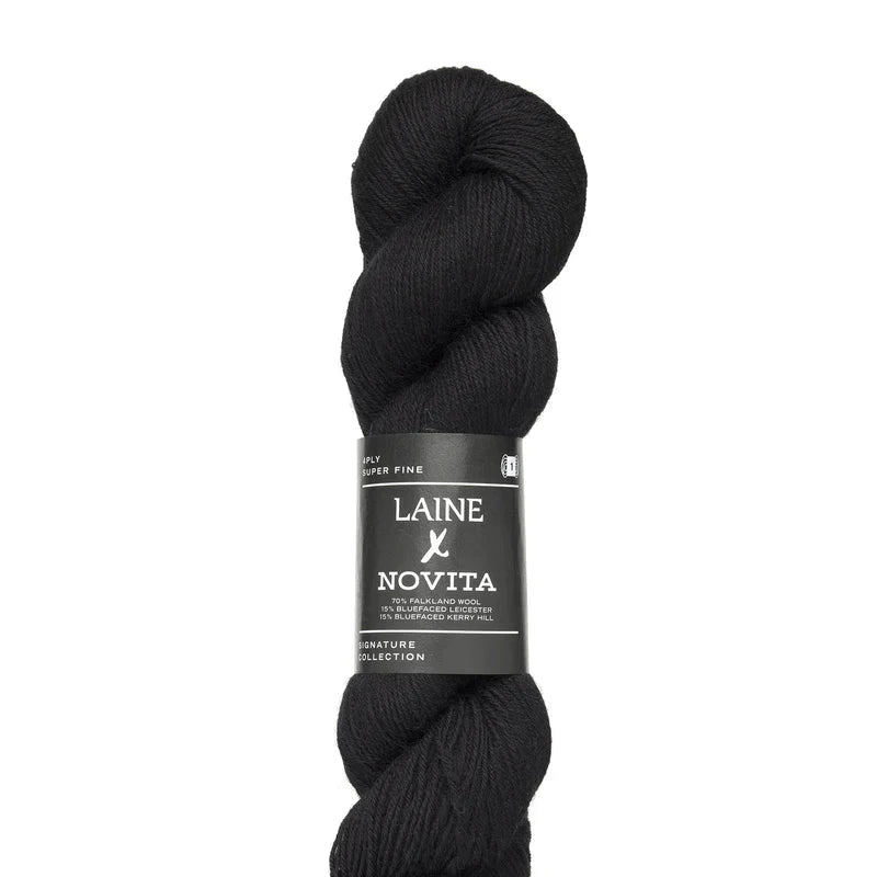 Novita x Laine 4 - Ply - Laine - 0891 Winter Black - The Little Yarn Store