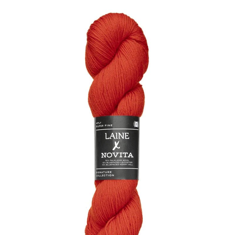 Novita x Laine 4 - Ply - Laine - 5441 Sunset Poppy - The Little Yarn Store