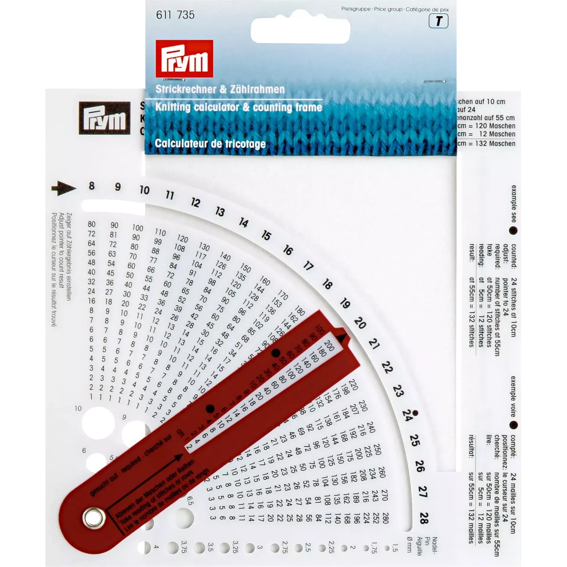 Prym Knitting Calculator and Counting Frame - Prym - The Little Yarn Store