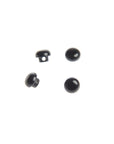 Rico Brown - Black Buttons with Bar - Rico - 5 mm - The Little Yarn Store