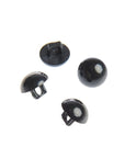 Rico Brown - Black Buttons with Bar - Rico - 8.5 mm - The Little Yarn Store