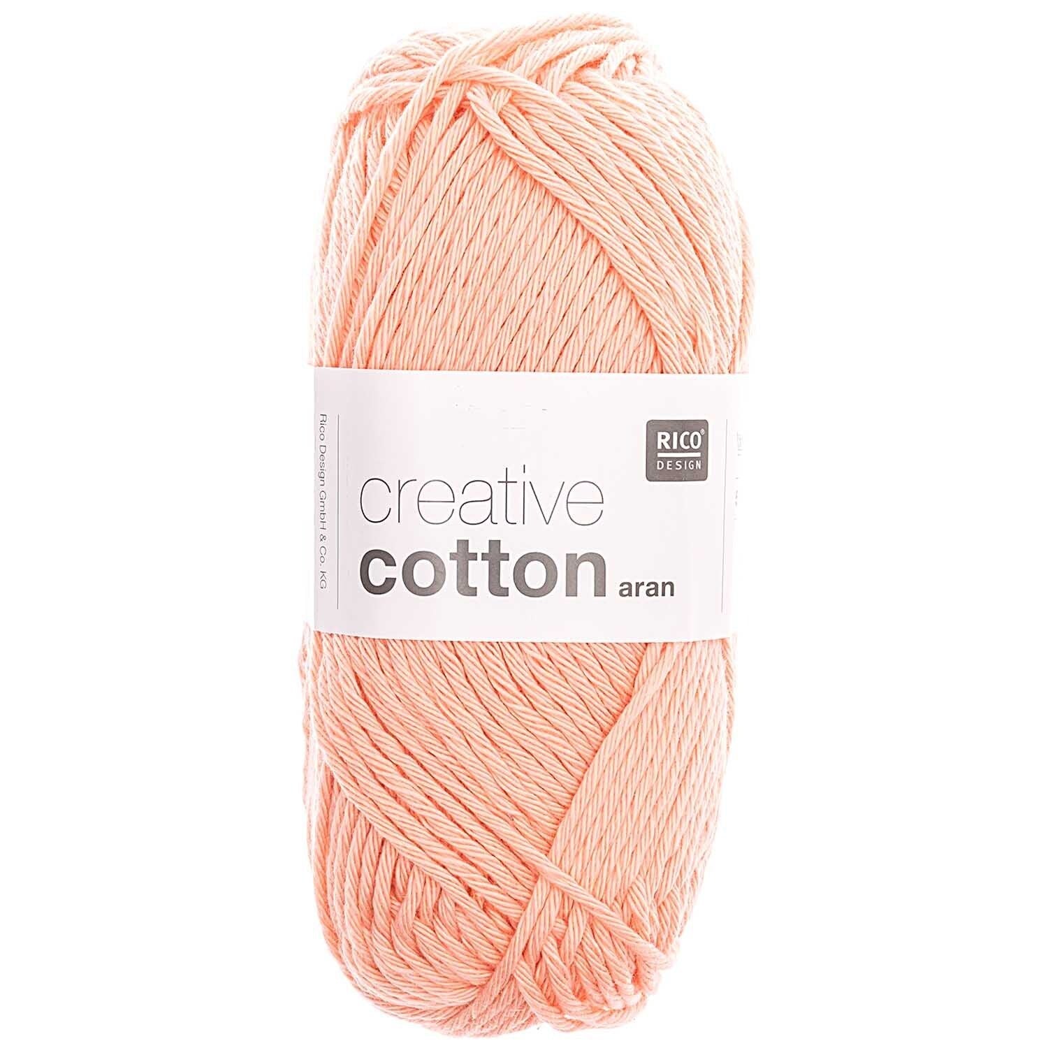 Rico Creative Cotton Aran - Rico 03 Salmon - The Little Yarn Store