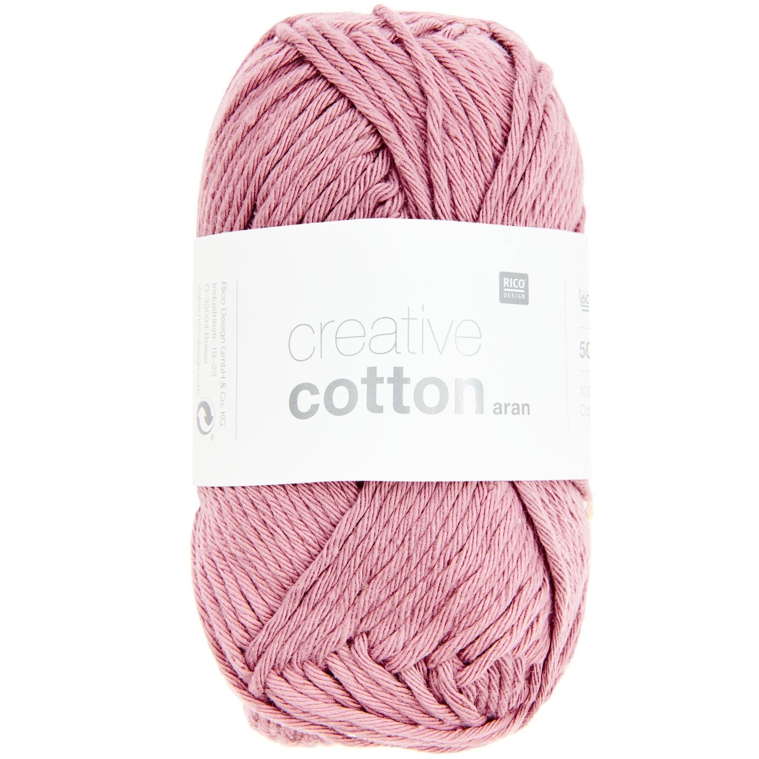 Rico Creative Cotton Aran - Rico 12 Smokey Berry - The Little Yarn Store