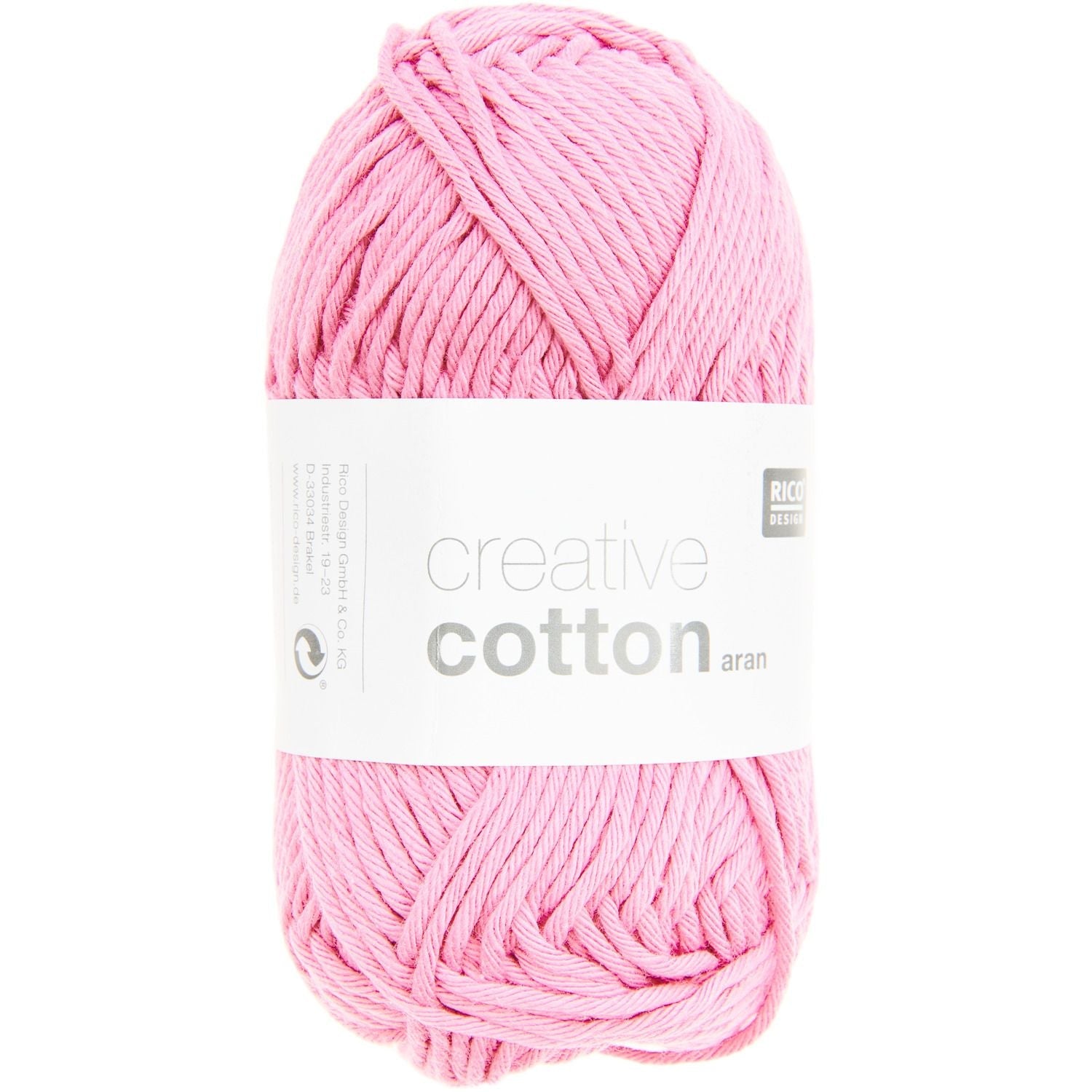 Rico Creative Cotton Aran - Rico 14 Smokey Pink - The Little Yarn Store