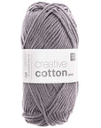 Rico Creative Cotton Aran - Rico 28 Grey - The Little Yarn Store