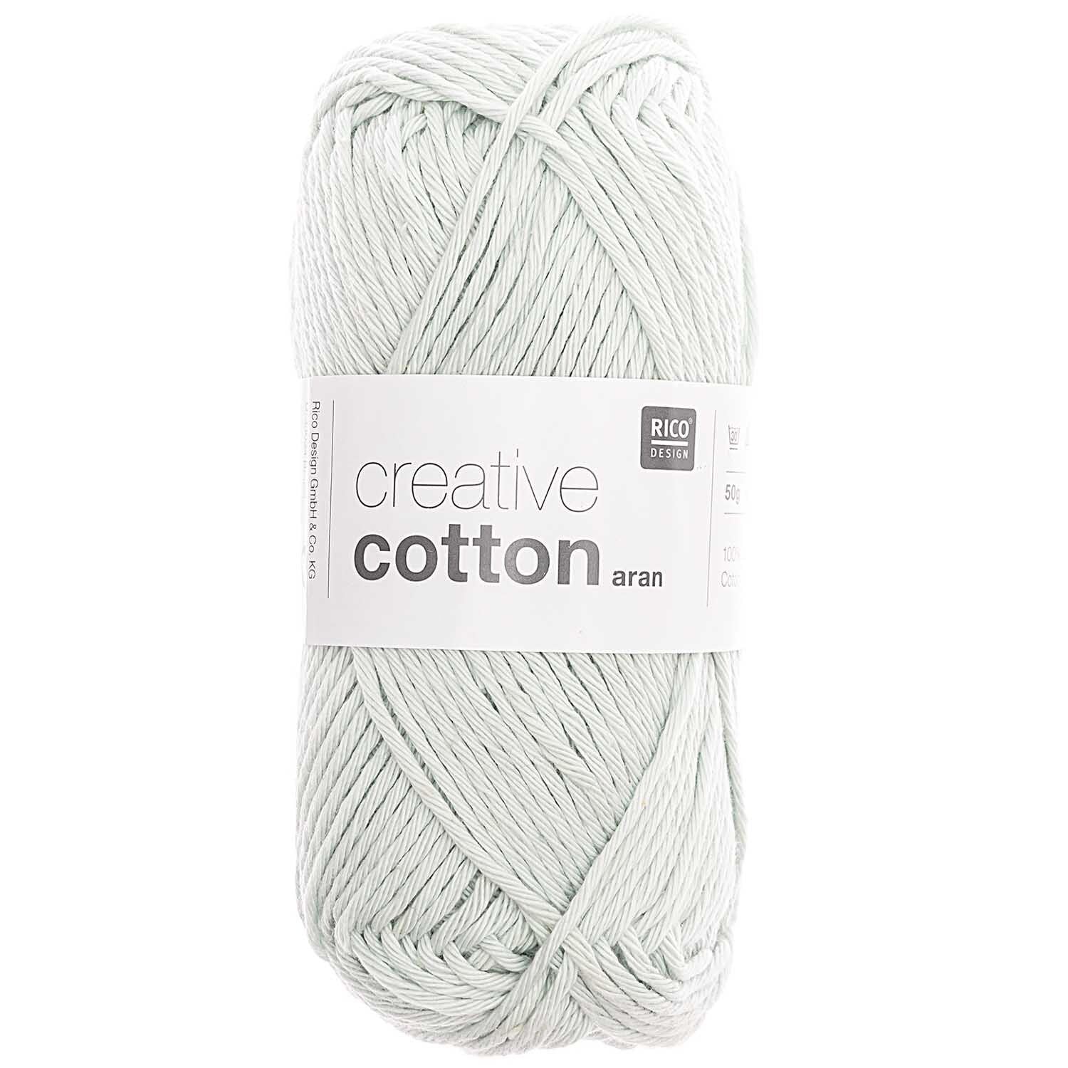 Rico Creative Cotton Aran - Rico 31 Smokey Blue - The Little Yarn Store