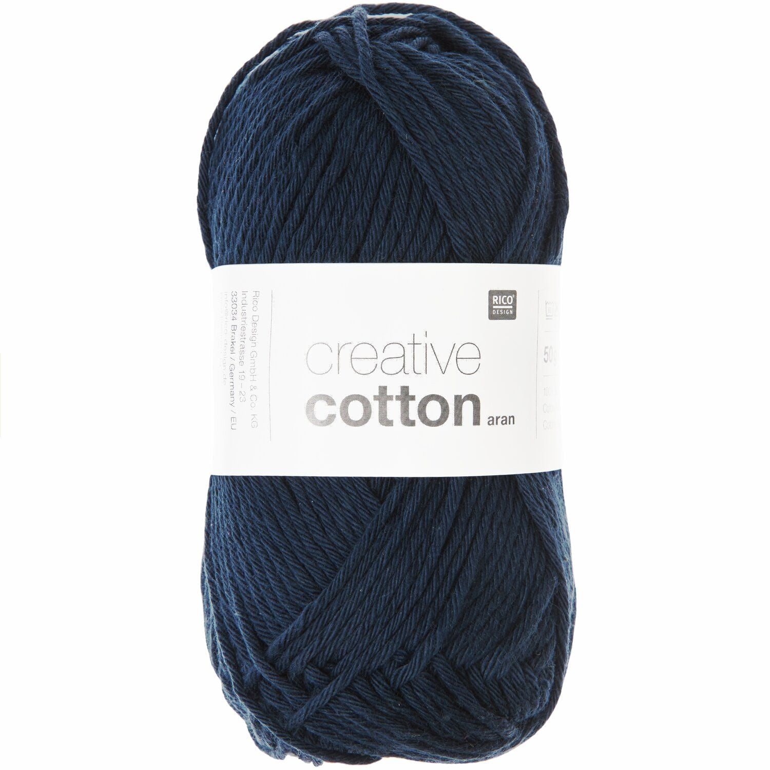 Rico Creative Cotton Aran - Rico 35 Marine - The Little Yarn Store