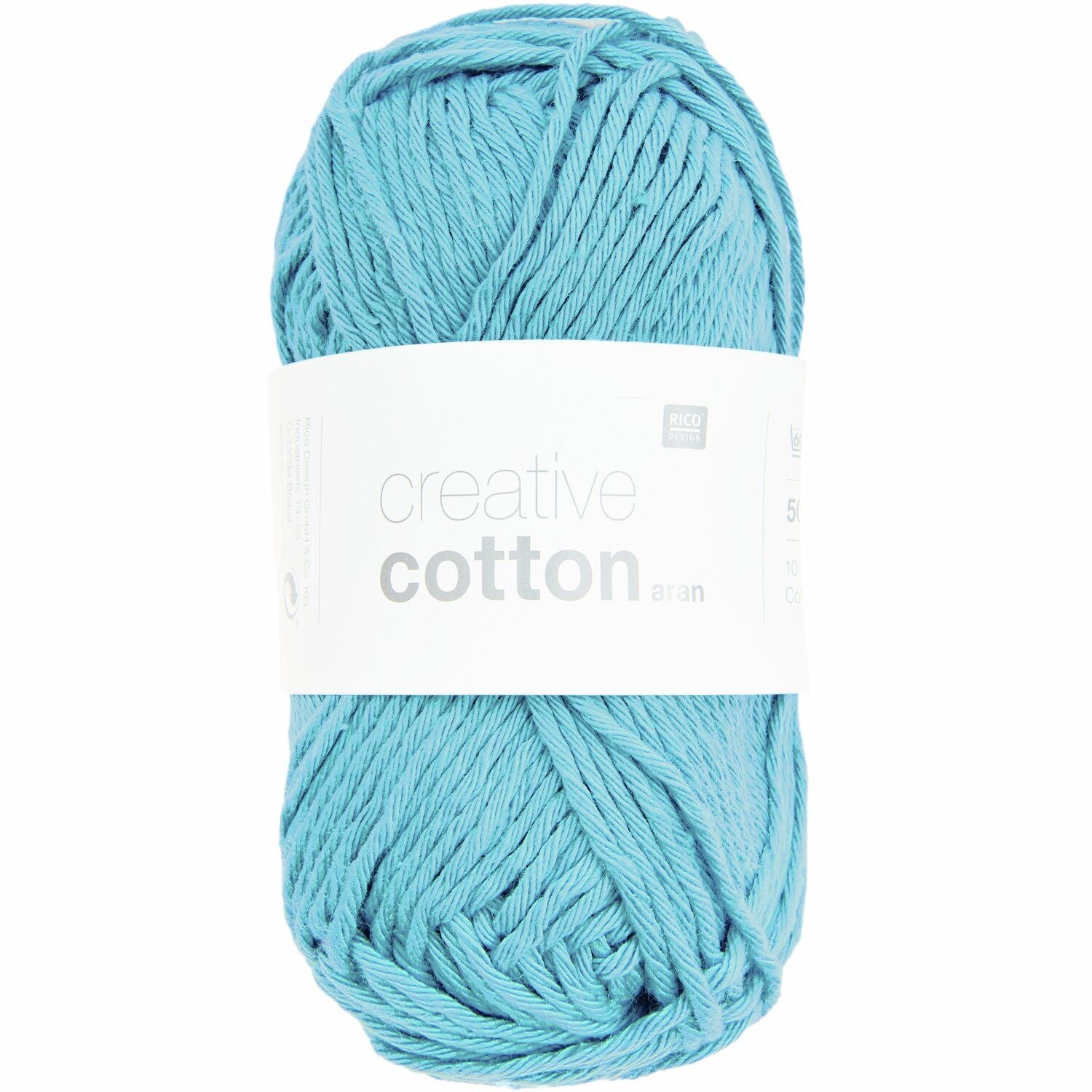 Rico Creative Cotton Aran - Rico 36 Turquoise - The Little Yarn Store