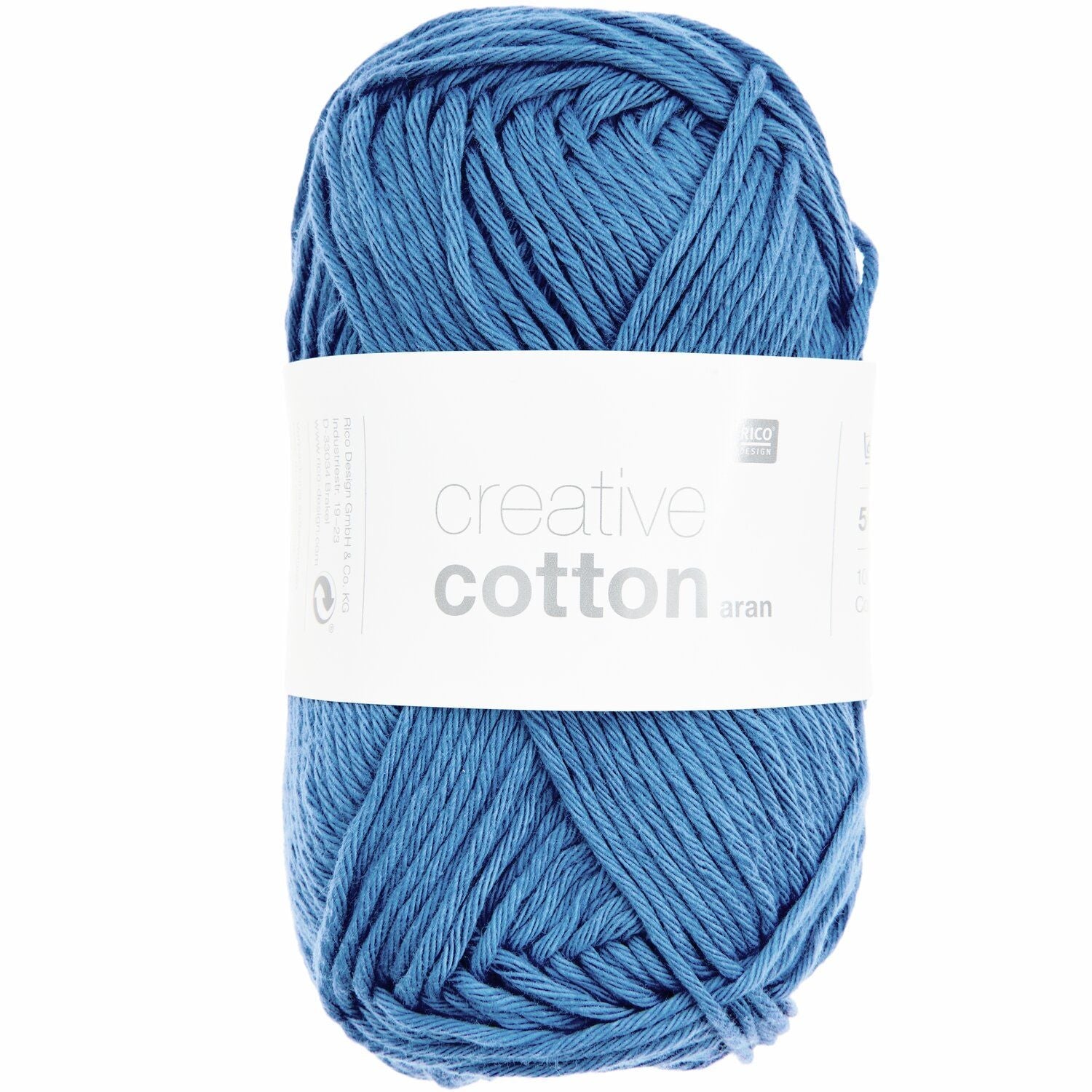 Rico Creative Cotton Aran - Rico 39 Royal - The Little Yarn Store