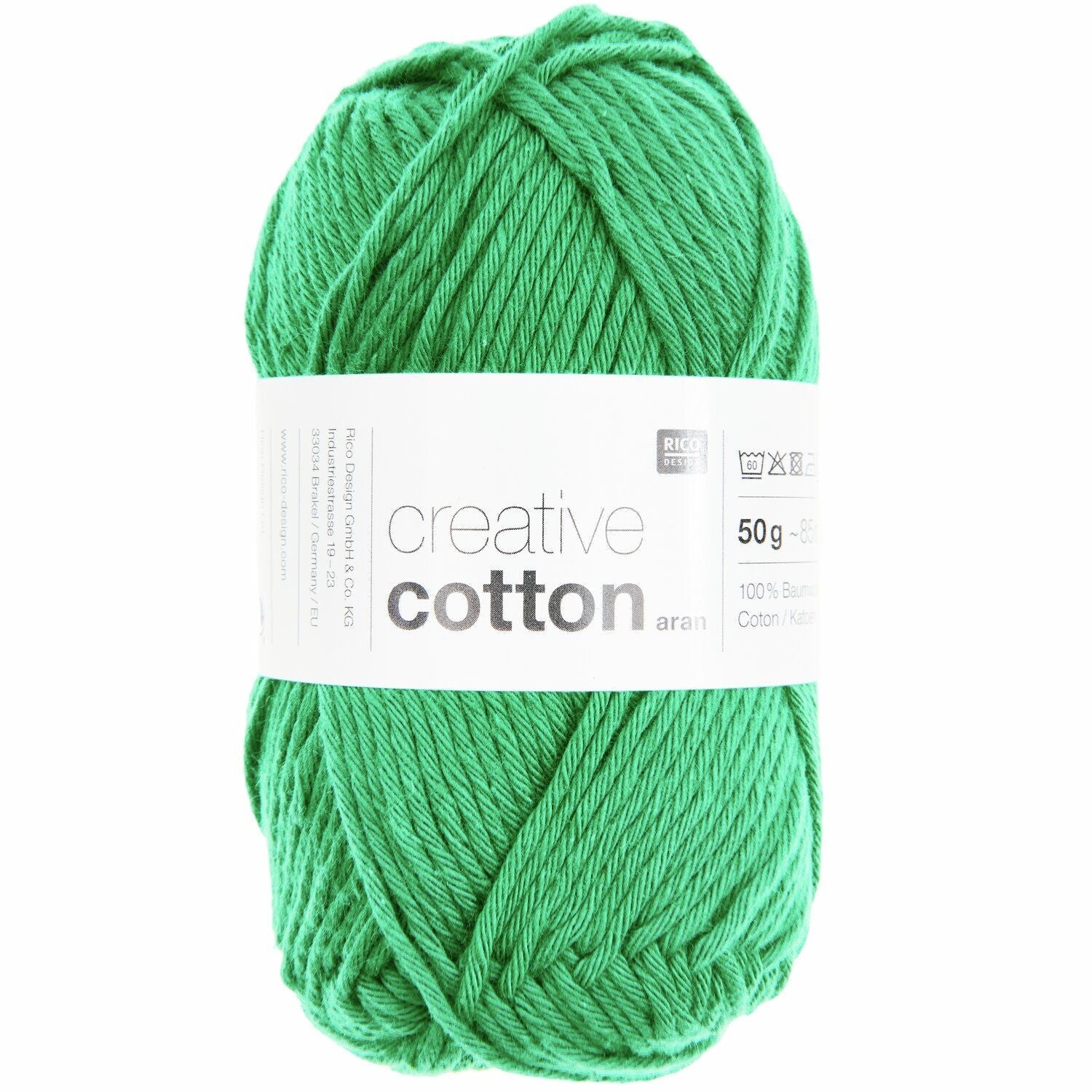 Rico Creative Cotton Aran - Rico 40 Light Green - The Little Yarn Store