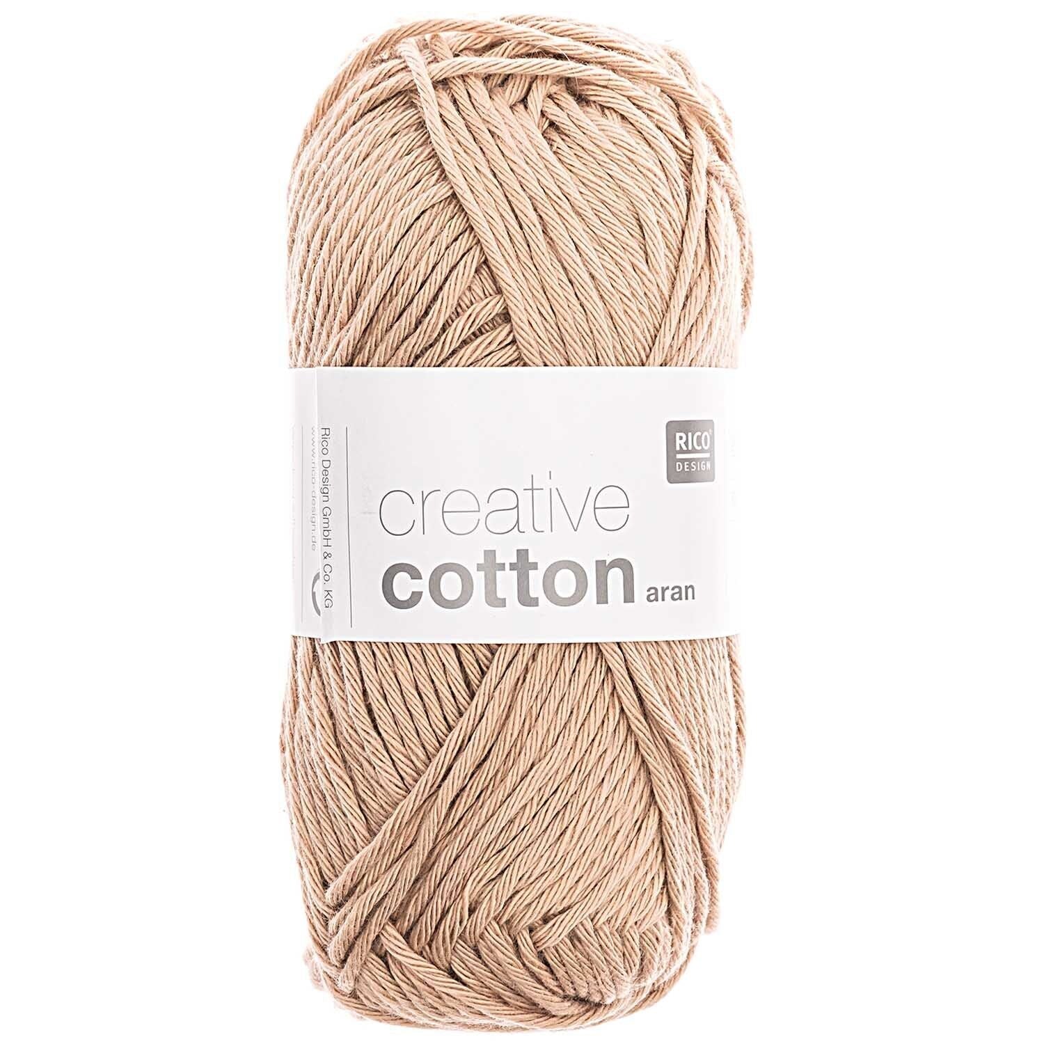 Rico Creative Cotton Aran - Rico 51 Putty - The Little Yarn Store