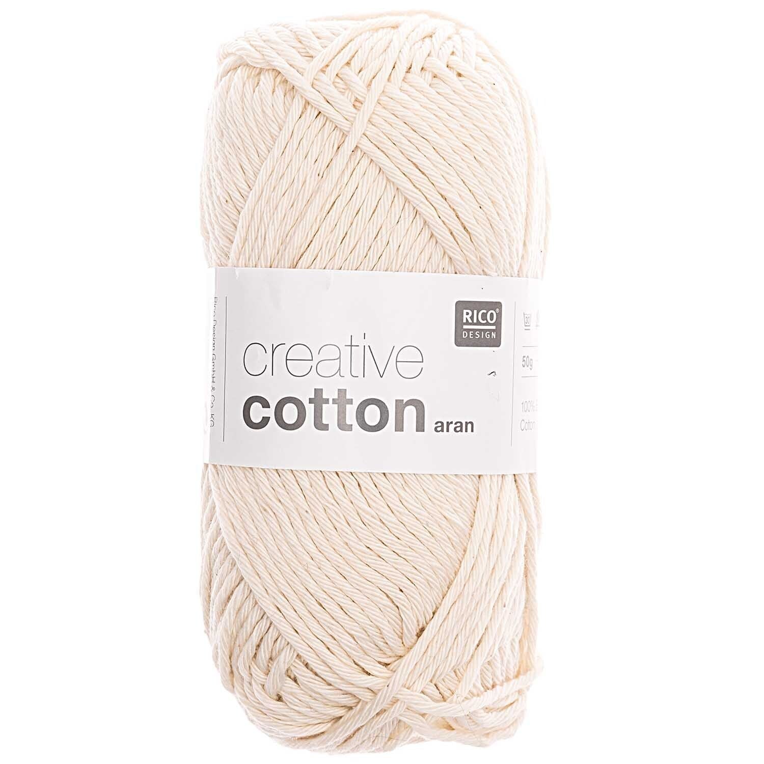 Rico Creative Cotton Aran - Rico 60 Nature - The Little Yarn Store