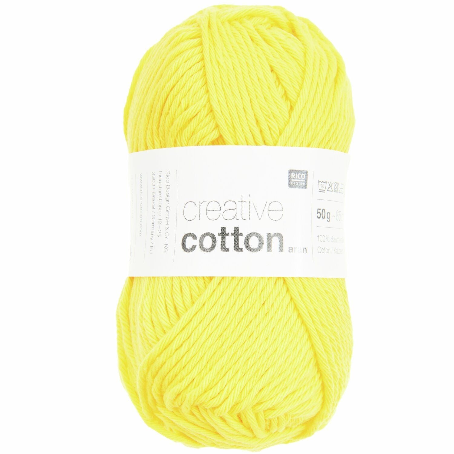 Rico Creative Cotton Aran - Rico 68 Banana - The Little Yarn Store