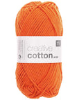 Rico Creative Cotton Aran - Rico 74 Orange - The Little Yarn Store